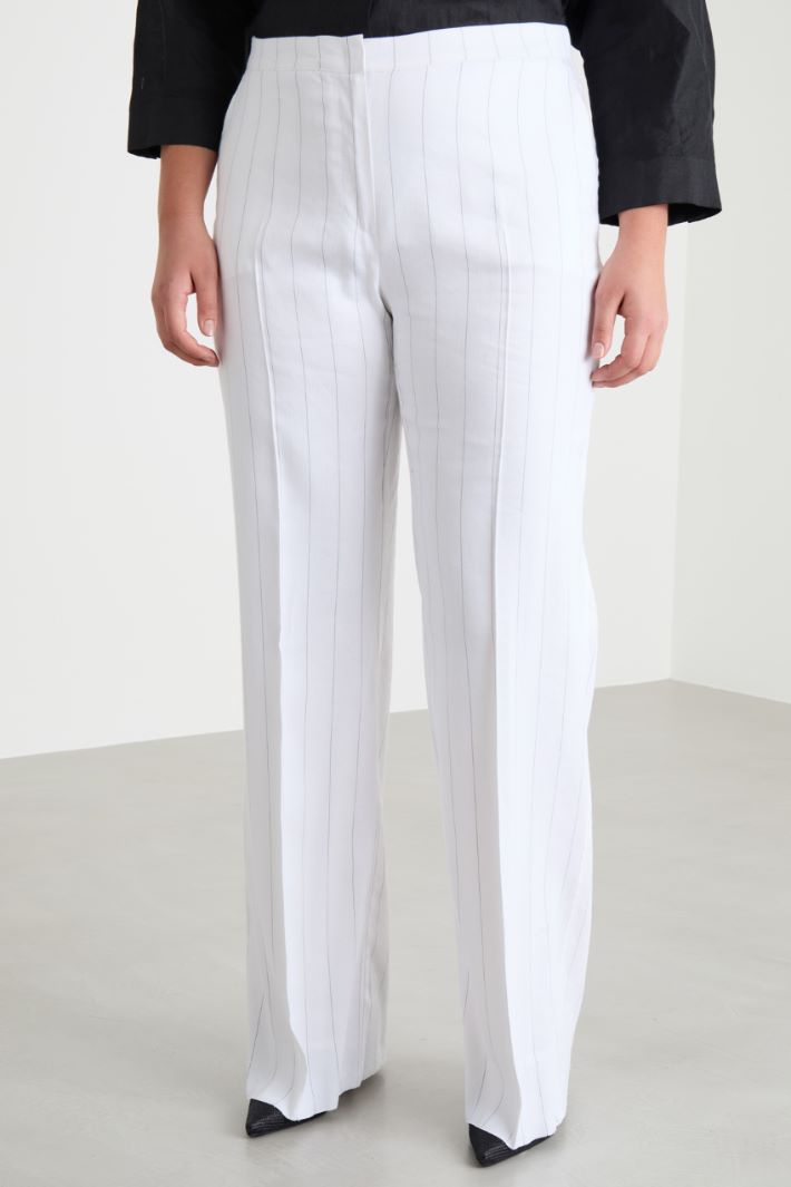 Pinstriped twill trousers Intrend - 2