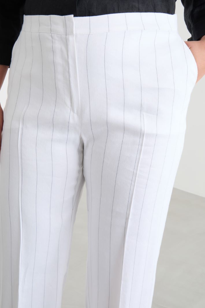 Pinstriped twill trousers Intrend - 3