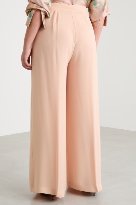 Pantalone palazzo in cady leggero
