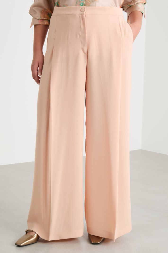 Lightweight cady palazzo trousers Intrend - 2