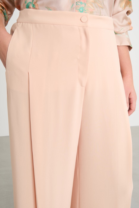 Pantalone palazzo in cady leggero