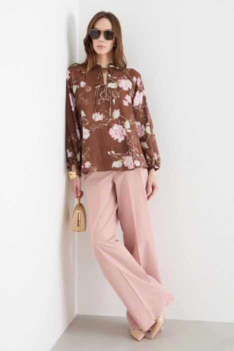 Straight Wide-Leg Trousers - Intrend