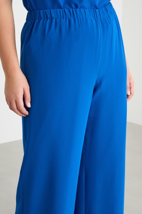 Pantalone fluido in georgette