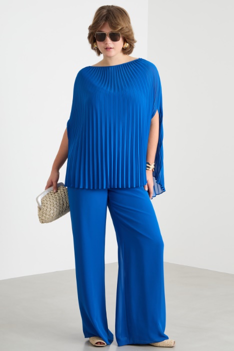 Pantalone fluido in georgette Intrend