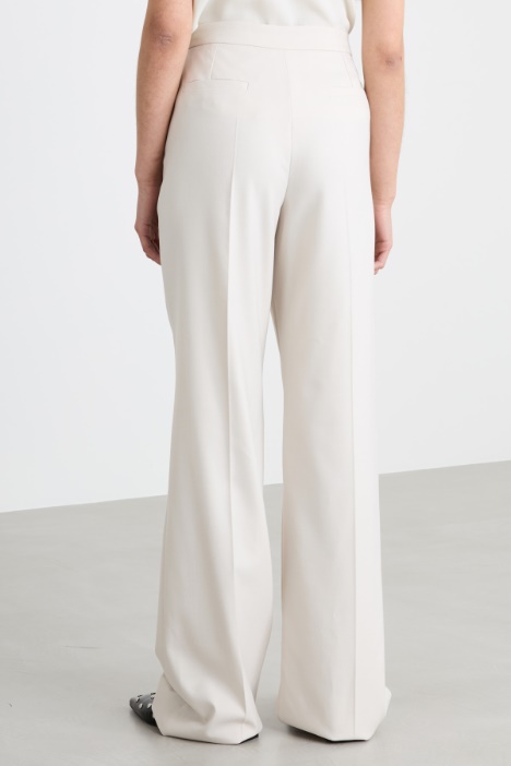 Pantalone in tessuto fluido stretch