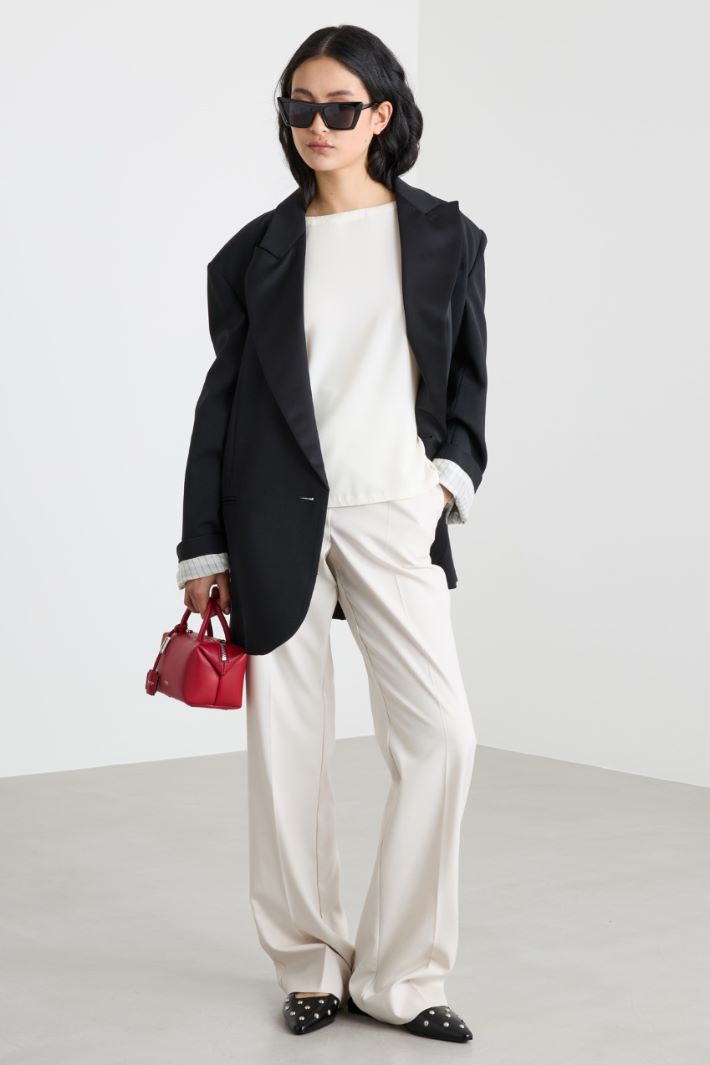 Pantalone in tessuto fluido stretch Intrend