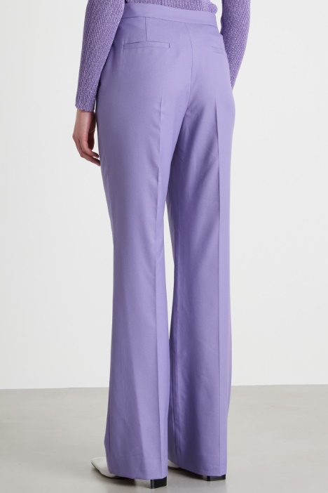 Pantalone in tessuto fluido stretch