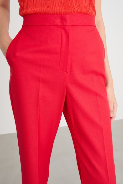 Pantalone in tessuto fluido stretch
