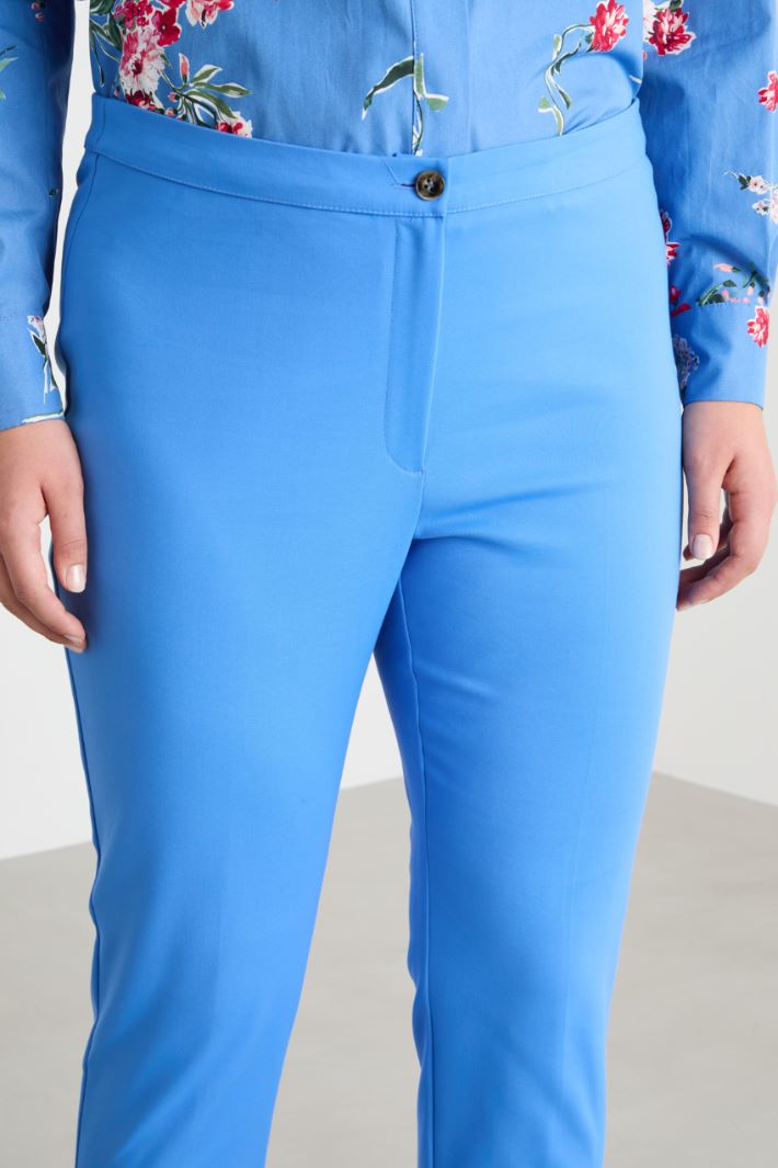 Slim-fit double canvas trousers Intrend - 3