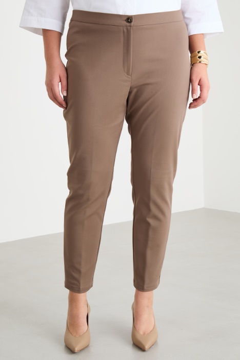 Pantalone aderente in doppia tela