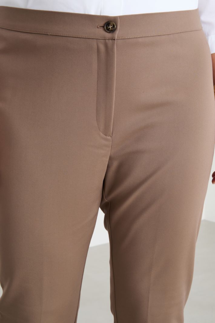 Slim-fit double canvas trousers Intrend - 3