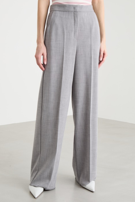 Pantalone ampio con elastico in vita