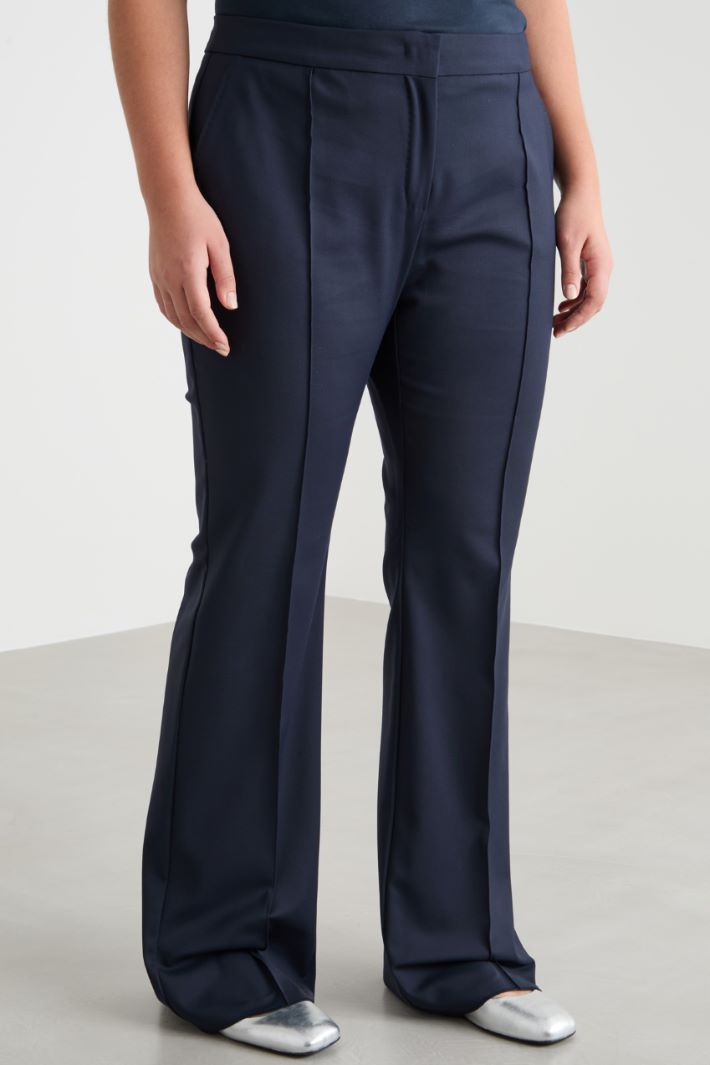 Pantalone stretch con nervatura Intrend - 2