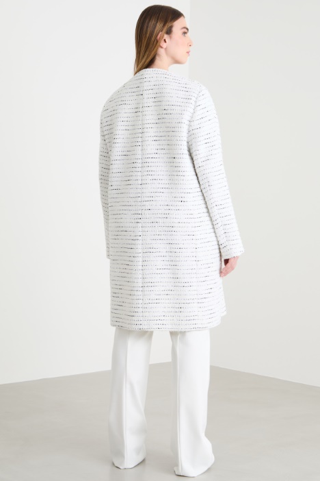 Pantalone stretch con nervatura