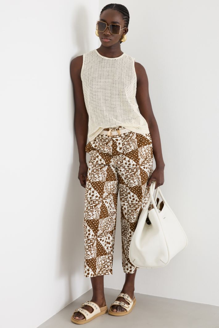 Cropped wide-leg trousers Intrend