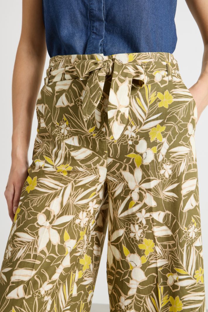 Cropped wide-leg trousers Intrend - 3