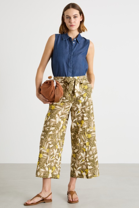 Cropped wide-leg trousers Intrend