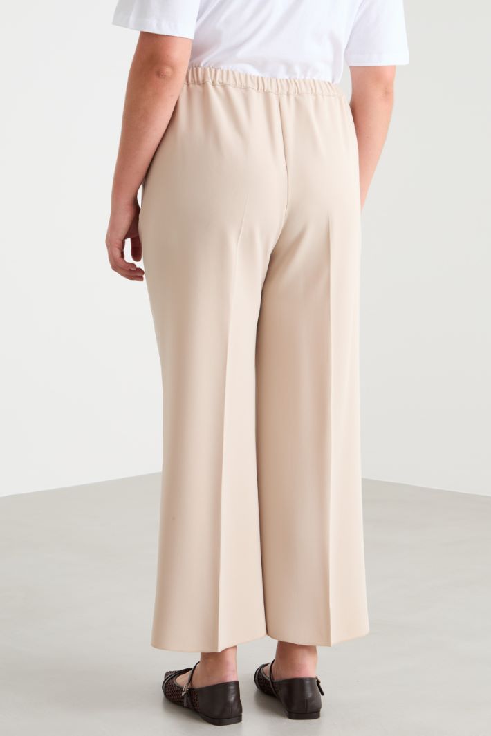 Pintucked Stretch Cady Trousers Intrend - 4