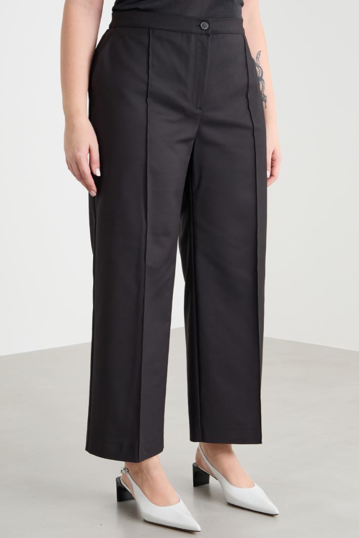 Pantalone con piega cucita Intrend - 2