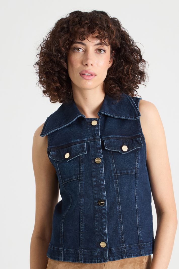 Chaleco de denim Intrend - 2