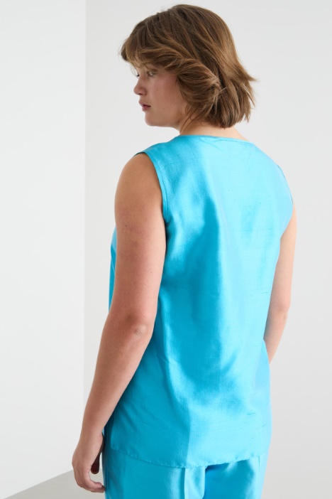 Top in shantung