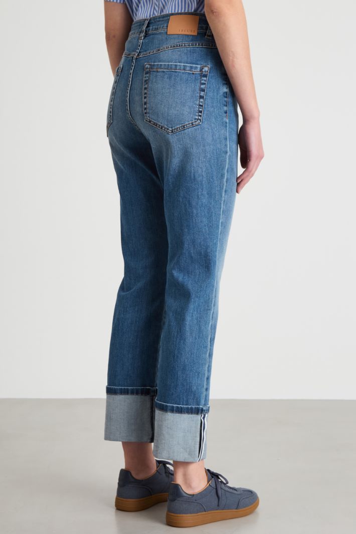 Jeans dritto con risvolto alto Intrend - 4