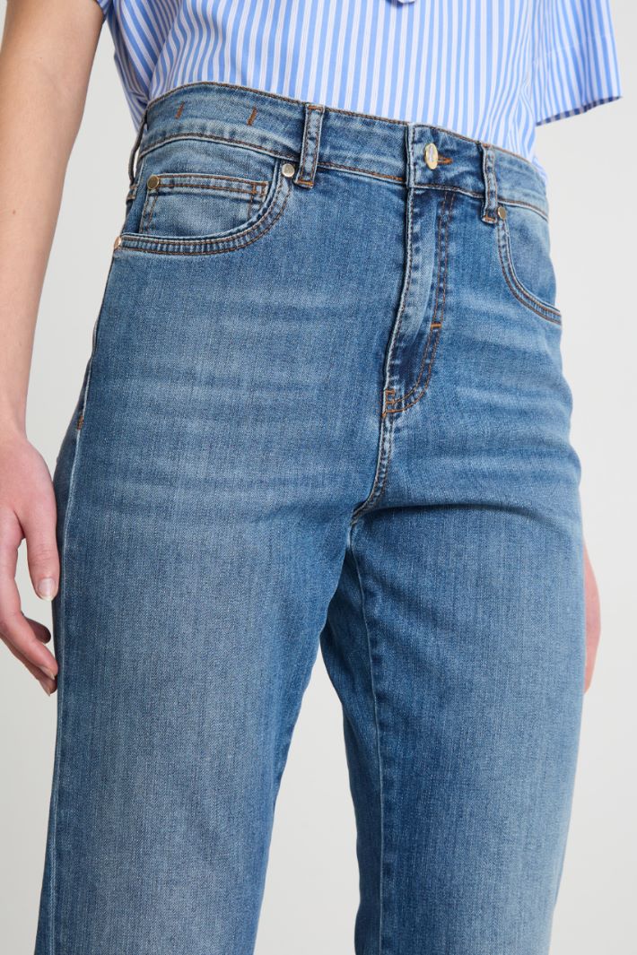 Jeans dritto con risvolto alto Intrend - 3
