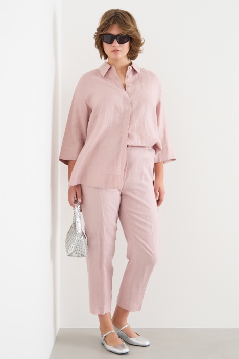 Asymmetric split-hem tunic Intrend