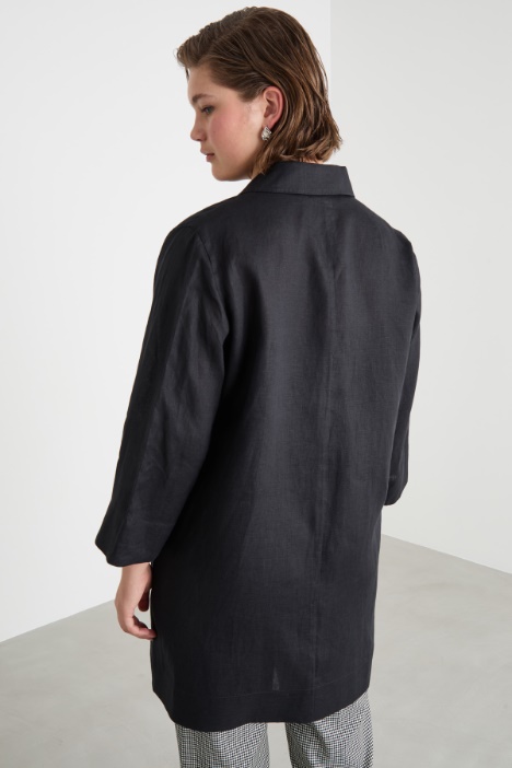 Casacca in tela con cintura