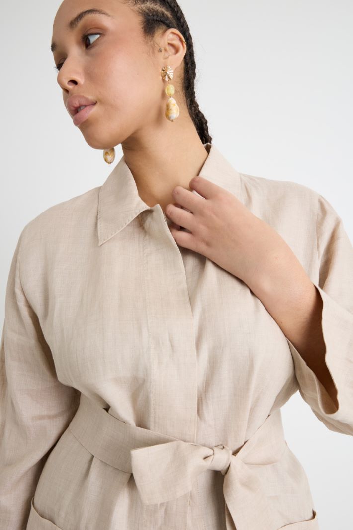 Casacca in tela con cintura Intrend - 3