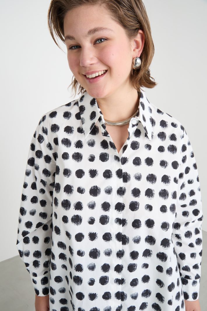 Box-pleat back blouse Intrend - 3