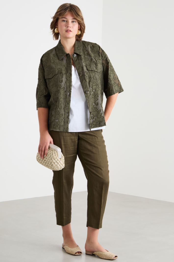 Boxy fil coupé blouse Intrend