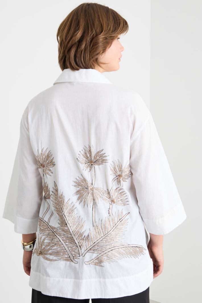 Embroidered voile blouse Intrend - 4
