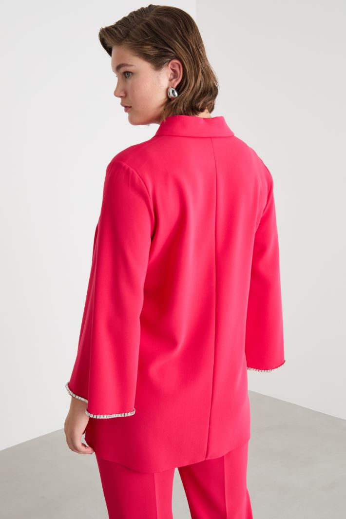 Rhinestone-embellished cady tunic Intrend - 4