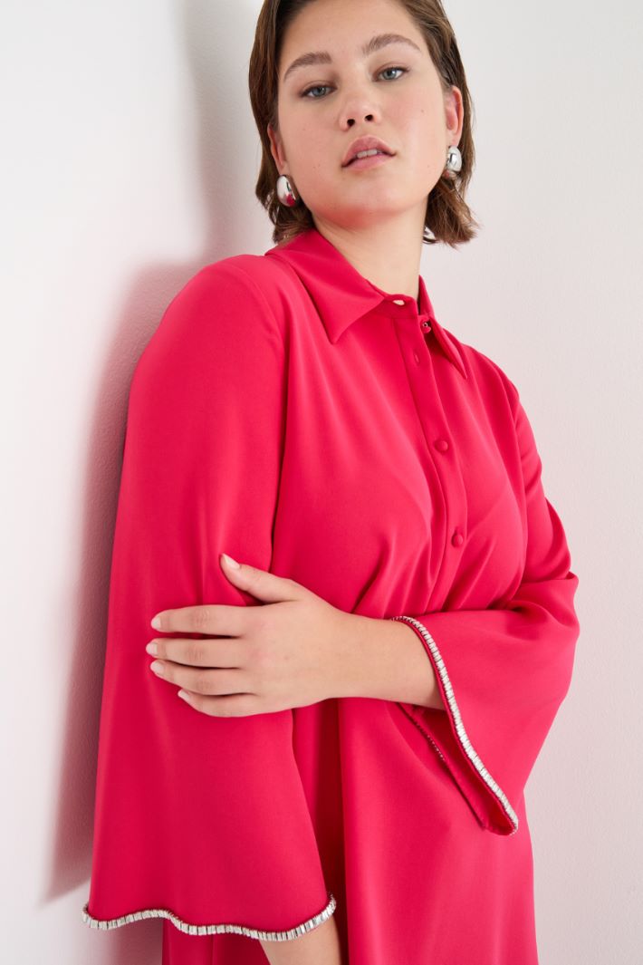 Rhinestone-embellished cady tunic Intrend - 3