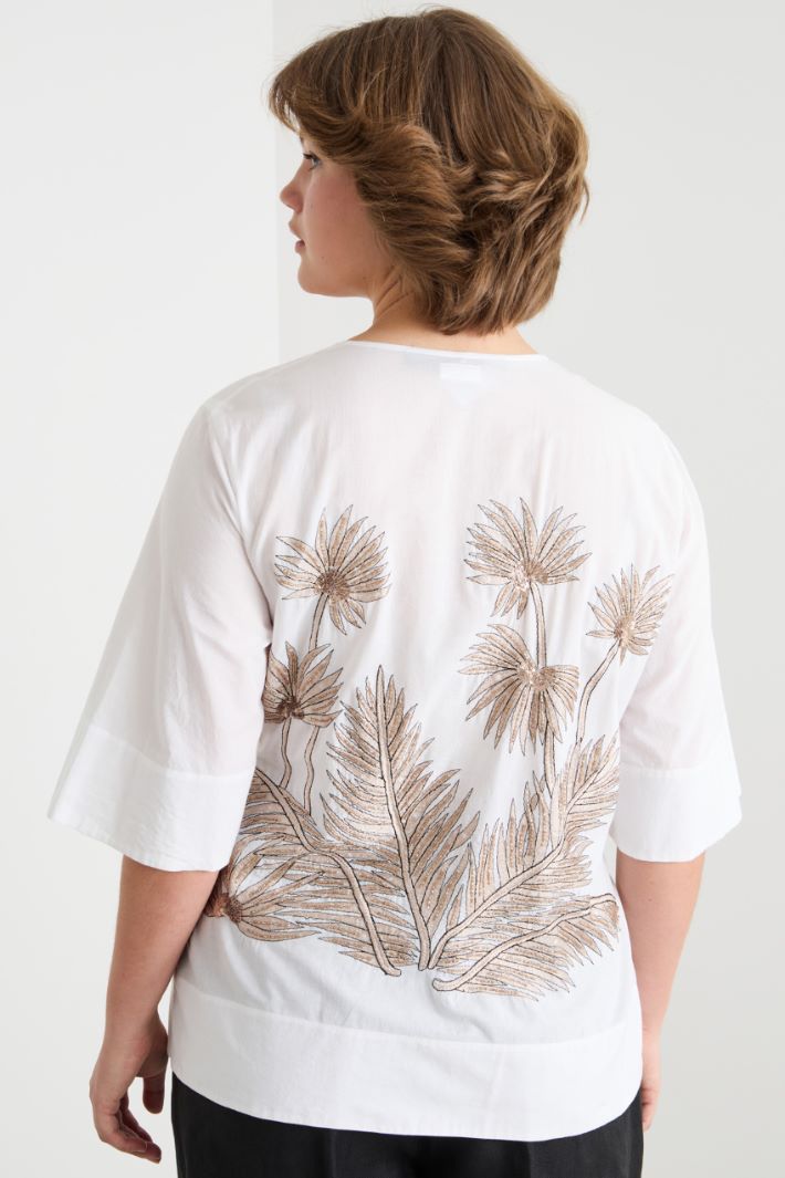 Embroidered voile blouse Intrend - 4