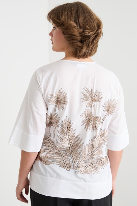 Casacca in voile ricamato