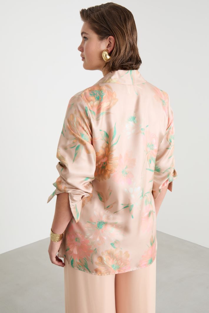 Silk twill tunic Intrend - 4