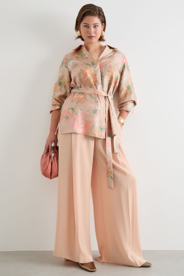 Silk twill tunic Intrend