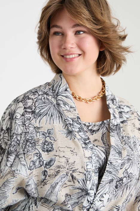 Casacca con maniche a kimono