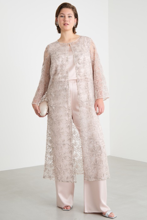 Iridescent lace tunic Intrend
