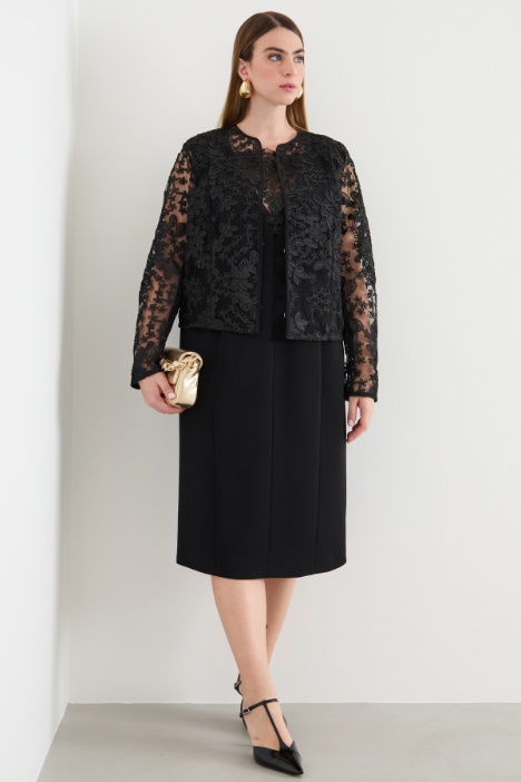 Embroidered tulle blouse Intrend