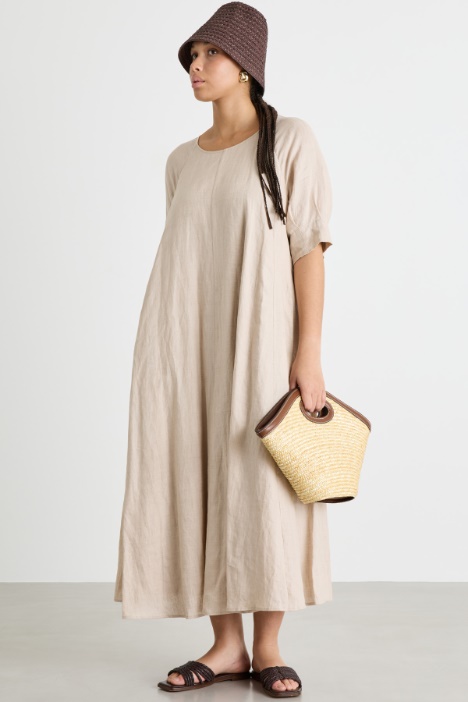 Maxi abito in tela Intrend