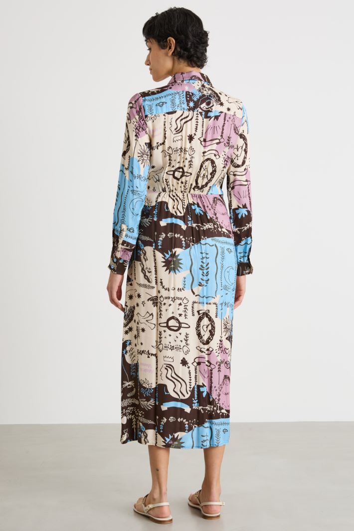 Flowing shirt dress Intrend - 4