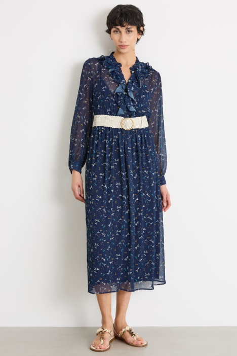 Abito chemisier con volant Intrend