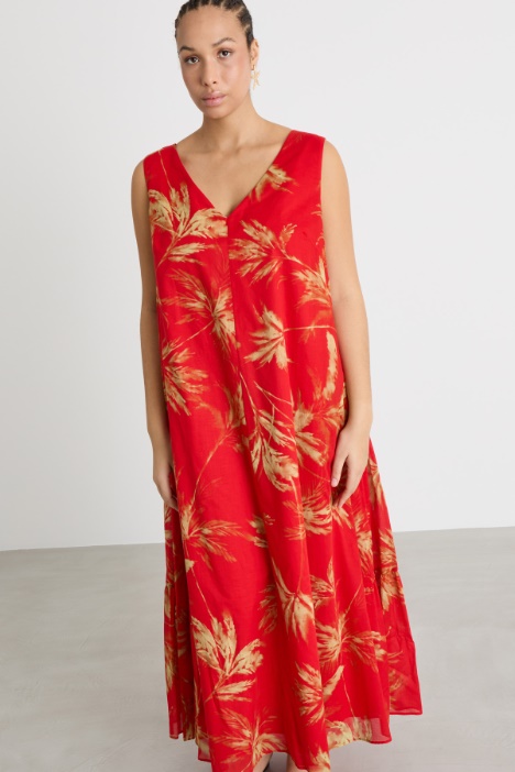 Abito svasato in voile