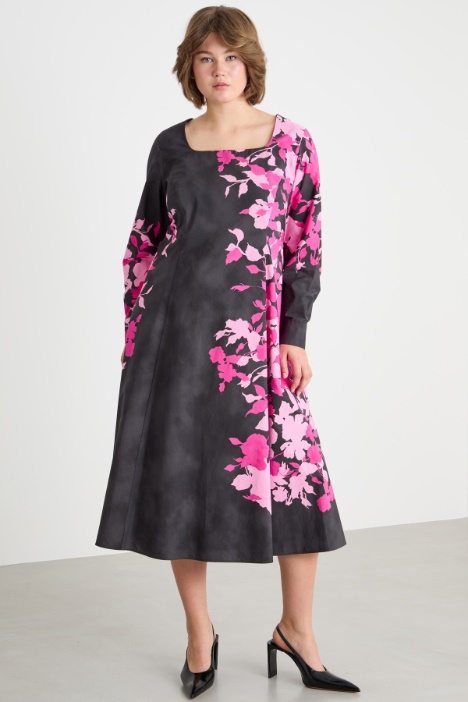 Abito in popeline stampato