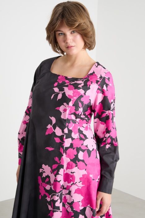 Abito in popeline stampato