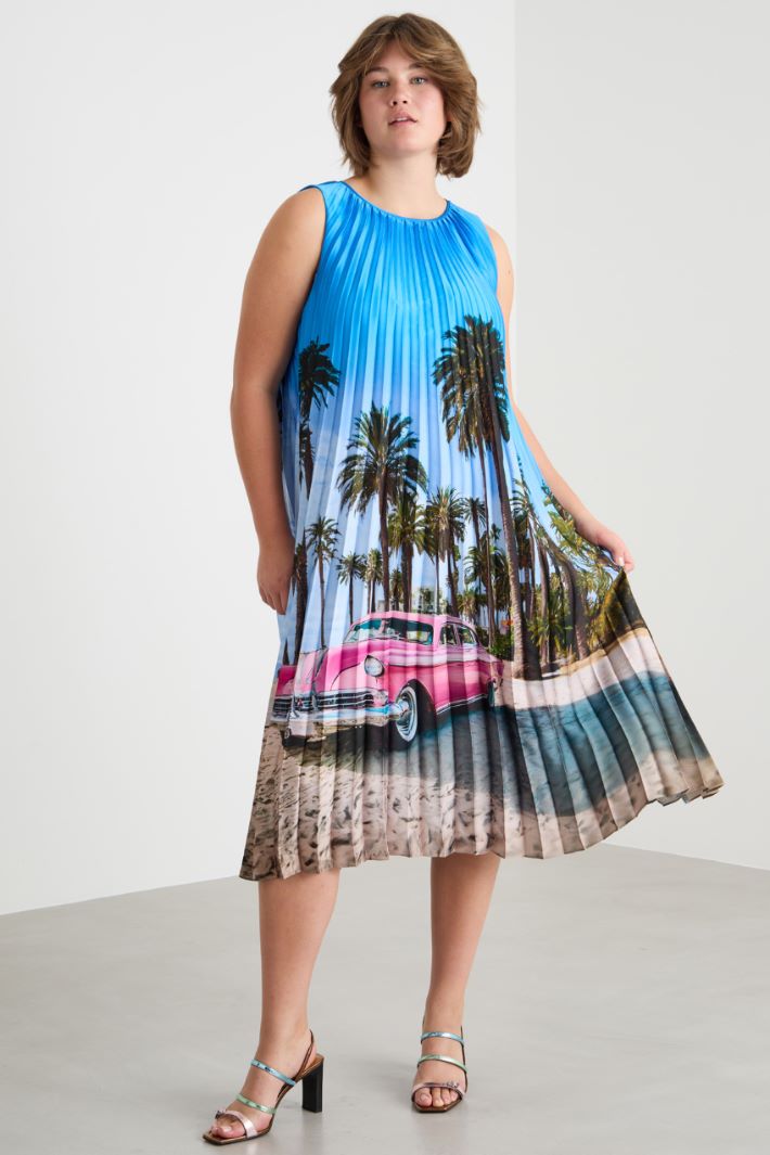 Plissé satin dress Intrend - 2