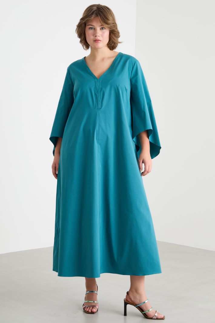 Poplin dress with flared sleeves Intrend - 2